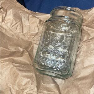 Crystal Clear Glass Storage Jar